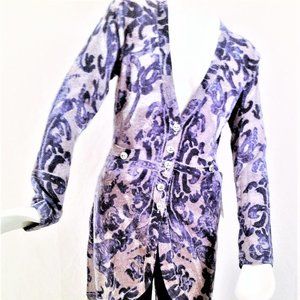 NICE-CONNECTION LONG CASHMERE/WOOL  SWEATER WITH POCKETS  NWT